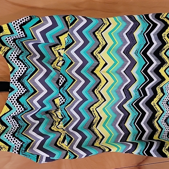 Aleumdr Womens Striped Printed Strappy Racerback Tankini Swim Top - Picture 4 of 12